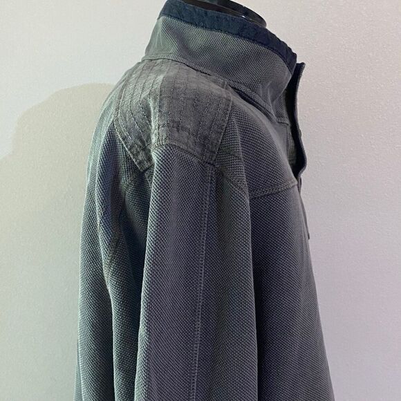 Cobalt 2 Cobalt Long Sleeve Grey Cotton Pullover Henley Mens X-Large - Picture 7 of 10